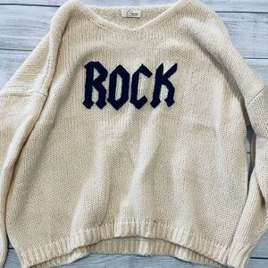 Womens Knit ROCK Sweater